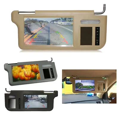 7  Car Sun Visor Rear View Mirror Screen LCD Monitor DVD/VCD/GPS/TV Left/Right • $96.69