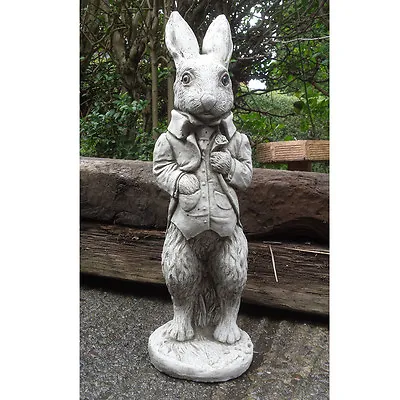 Peter Rabbit Beatrix Potter Hand Cast Stone Outdoor Garden Ornament Statue Gift • £56.90