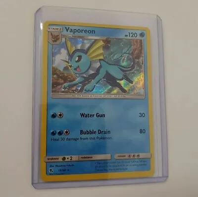 Pokémon Card Vaporeon 18/68 Holo Rare Hidden Fates 2019 NM-Mint • $3.95