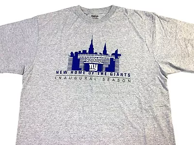 NY Giants Met Life Stadium New Home 2010 Inaugural Season Shirt New W/TAGS  XL • $39