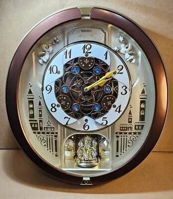 Seiko Melodies In Motion QXM49CBRH Wall Clock Tested Works  • $79.99