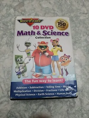 Rock 'N Learn Math & Science 9 DVD Learning Collection Science Math Money.. • $16.59