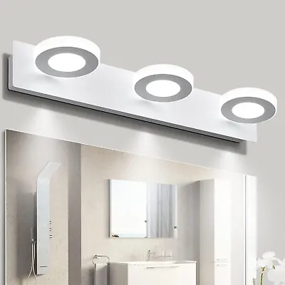 3-Light Bathroom Vanity Light Over Mirror Modern LED Crystal Wall Lamps Fixture • $34.99