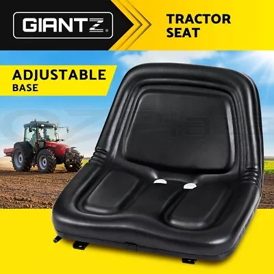 Giantz Tractor Seat Forklift Excavator Truck Universal Backrest Chair Adjustable • $77.95