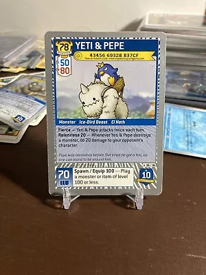 Maple Story TCG Trading Card Game - Yeti & Pepe 96/96 Rare Holo Border • $9.95
