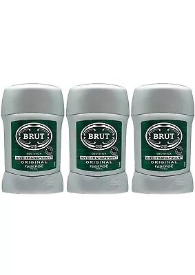 Brut Deodorant Stick Anti Perspirant Original 50ml X 3 • £9.95