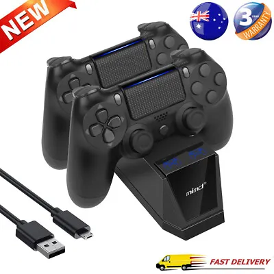 $16.99 • Buy Dual Gamepad Fast Charger Charging Dock Station Stand For PS4 Controller