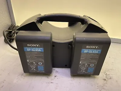 $800 • Buy Sony BC-L160 V-Mount Battery Charger W/ 3 Lithium Ion BP-GL65A Battery Packs