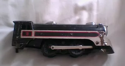 Marx Metal Canadian Pacific Locomotive Engine 4 Wheels Black Red And Silver • $57.99