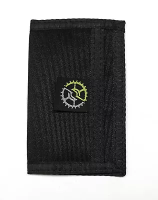 Nylon Front Pocket Wallet With Hook And Loop Closure- Black • $9.99