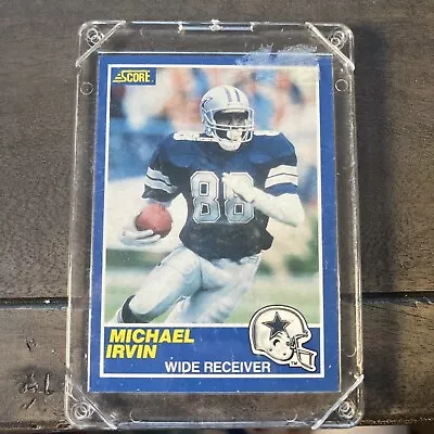 1989 Score Michael Irvin #18 Rookie Card RC Dallas Cowboys • $6.50