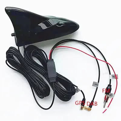 Car Roof Mount Shark Fin Aerials Auto Stereo Radio GPS/DAB/FM/AM Antenna Adapter • $36.71