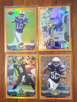 2013 Topps Chrome RC & Vet's Orange Refractor Football Cards Pick Your Player! • $0.99