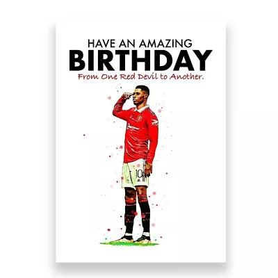 Manchester United Birthday Card | Marcus Rashford Birthday Card • £3.95