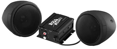 Boss Audio 600w 2-speaker Bluetooth Sound System Black Yamaha Rhino Viking Utv • $185.45