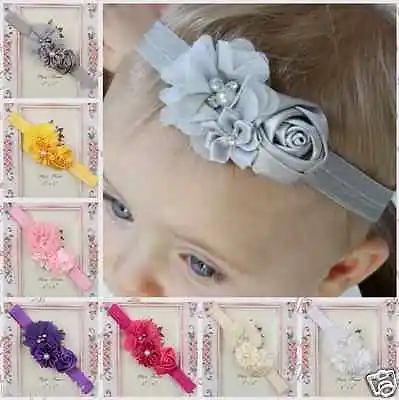£1.99 • Buy Cute Adorable Children Baby Flower Headband Soft Elastic Hair Accessories Band