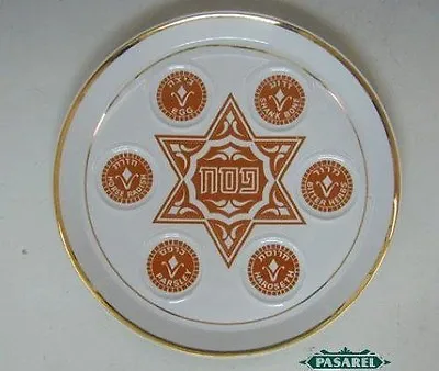 $85 • Buy Naaman Porcelain Passover Seder Plate Israel 1950