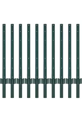 10 Pack Armagabeli Home And Garden  4ft Fence Post Green For Chicken Wire & More • $53