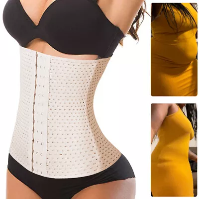 Ladies Underbust Waist Training Corset Waist Cincher Body Shaper Workout Belts • £6.99