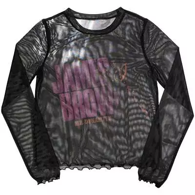 James Brown Ladies Long Sleeve T-Shirt: Mr Dynamite (Mesh) OFFICIAL NEW  • £19.88