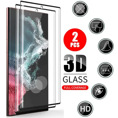 2-Pack Tempered Glass Screen Protector For Samsung Galaxy S23 S22 S21 S20 S10 • $4.49