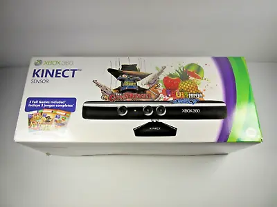 Microsoft Xbox 360 Kinect Sensor 1414 3 Full Games Included New • $39.99