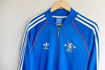 Adidas Originals Chelsea FC Superstar TT Tracksuit Jacket Blue M 2015 Football • £65