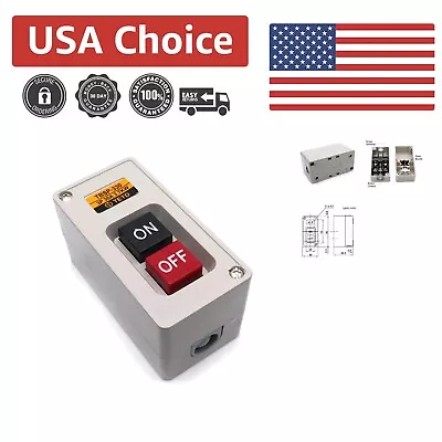 Premium Power Switch - 30A 3.7kW Versatile Control Station - Silver Alloy • $16.99