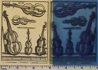 UM Vintage Musical Instruments/Violins Ad Rubber Stamp • $9.99