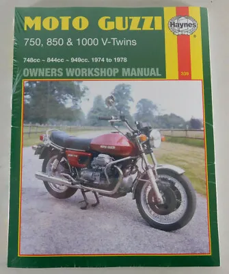 Repair Manual Moto Guzzi 750 850 V- 1000 Convert Le Mans Year 1974 - 1978 • $42.50