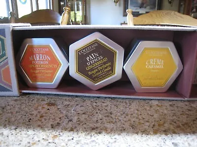 L'Occitane Candle Set- 3 Ct- 3.5 Oz Each- New In Box..Beautiful! • $34.99