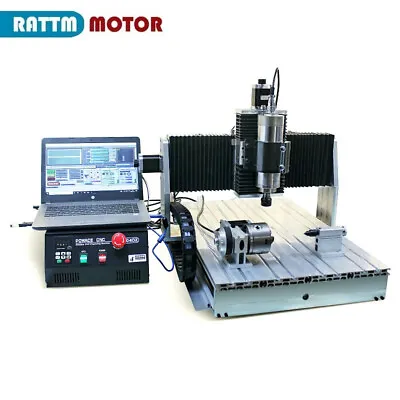 4Axis USB Mach3 6040 CNC Router Milling Engraving Machine 2200W With 80mm Clamp • $1990