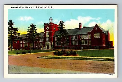 Vineland NJ-New Jersey Vineland High School Antique Vintage Souvenir Postcard • $7.99