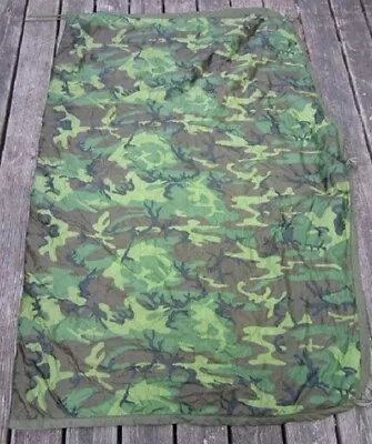 USGI Military Woodland Camo Wet Weather Poncho Liner Woobie • $15.50