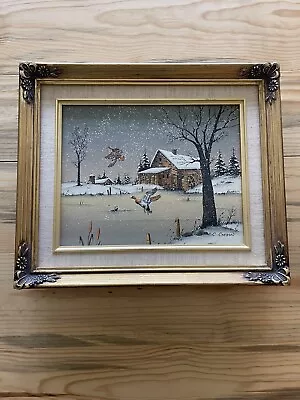 Vintage Oil On Canvas By C. Carson • $39.99