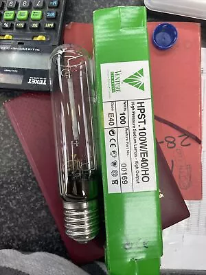 £9.99 • Buy 1x 100W Clear HPS High Pressure Sodium Tube Floodlight Bulb GES E40 Edison Screw