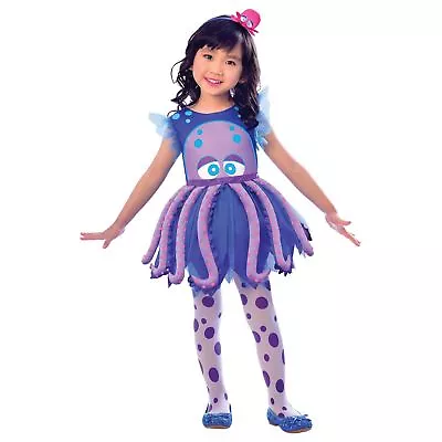 Girls Underwater Sea Creature Mermaid Octopus Fancy Dress Costume Squid Headband • £18.04