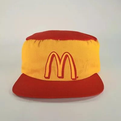 Mcdonalds 1980s NOS Hat Cap Collectible Vintage Yellow Snapback Adult Made USA • $23.99
