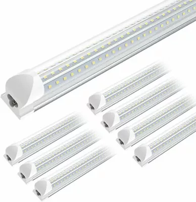 8 Pack T8 4FT LED Shop Light 60W 6500K High Output Ceiling Tube Light Fixture • $106.19