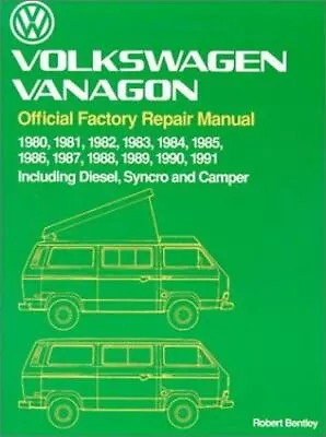 Volkswagen Vanagon Official Factory Repair Manual 1980-1991 Including Diesel Sy • $113.58