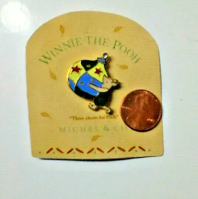 Disney Michel & Co Three Cheers For Pooh Piglet Ornament Lapel Pin NEW • $14.99