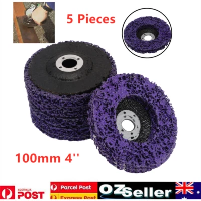 $35.99 • Buy 5X 100mm Poly Strip Disc Wheel Paint Rust Removal Clean For Angle Grinder