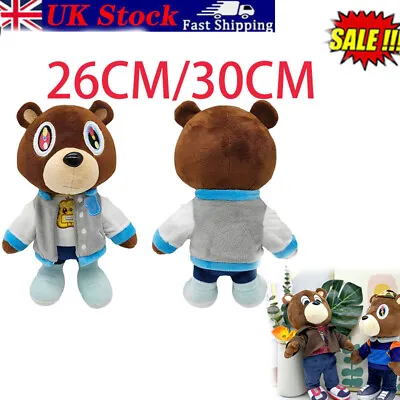 UK Kanye Teddy Bear Plush Doll West Graduation Teddy Bear Collection Gift Toy  • £6.98