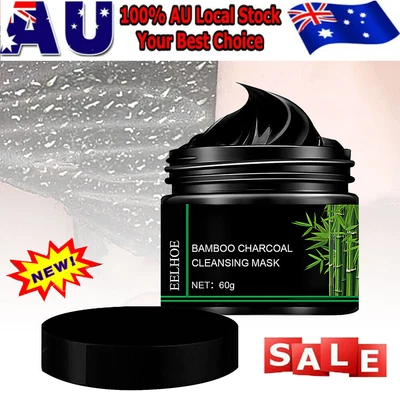$10.76 • Buy Blackhead Removal Bamboo Charcoal Peel Off Black Face Mask Deep Cleaning EV