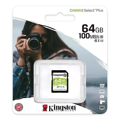 £10.99 • Buy 64GB SD Kingston Ultra Memory Card For Canon Powershot A810 Digital Camera