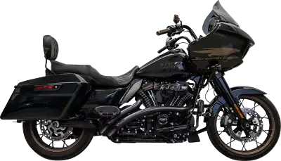 Bassani 2-2 Radial Black Exhaust System Fits 2019-2023 Harley Touring FLTR FLHX • $919.95