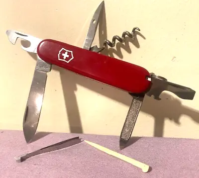 Victorinox Sportsman Swiss Army Red Multi-Tool 84MM Knife - Great Condition • $15.99