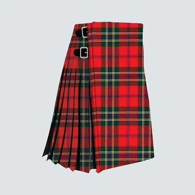 Men's Scottish Wales Tartan Kilt Handmade Traditional 8 Yard Kilts • £85