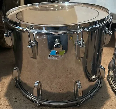 Vintage Ludwig Classic 15 X12  TOM Blue Olive Badge Chrome O Wood • $342.56