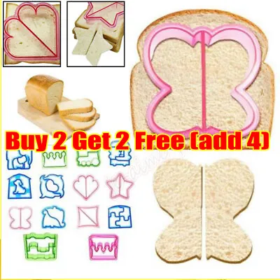 £0.99 • Buy Kids Lunch Sandwich Toast Mould Cookies Molds Cake Bread Food Cutter DIY Cooking